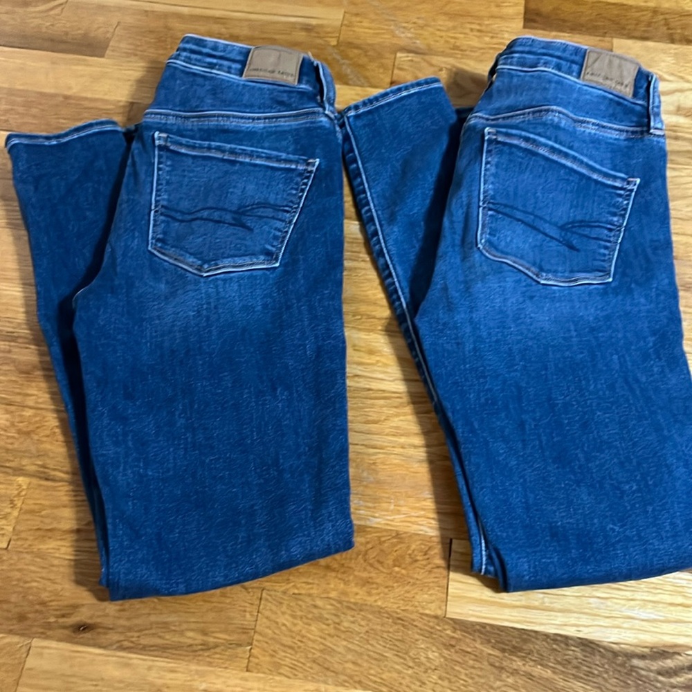 Bundle of AE high rise jeggings